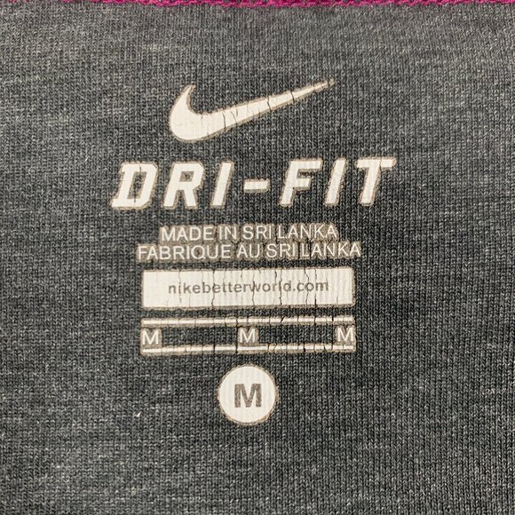 Nike Dri-Fit Capri Pant Leggings Gray Pink M - Picture 7 of 7